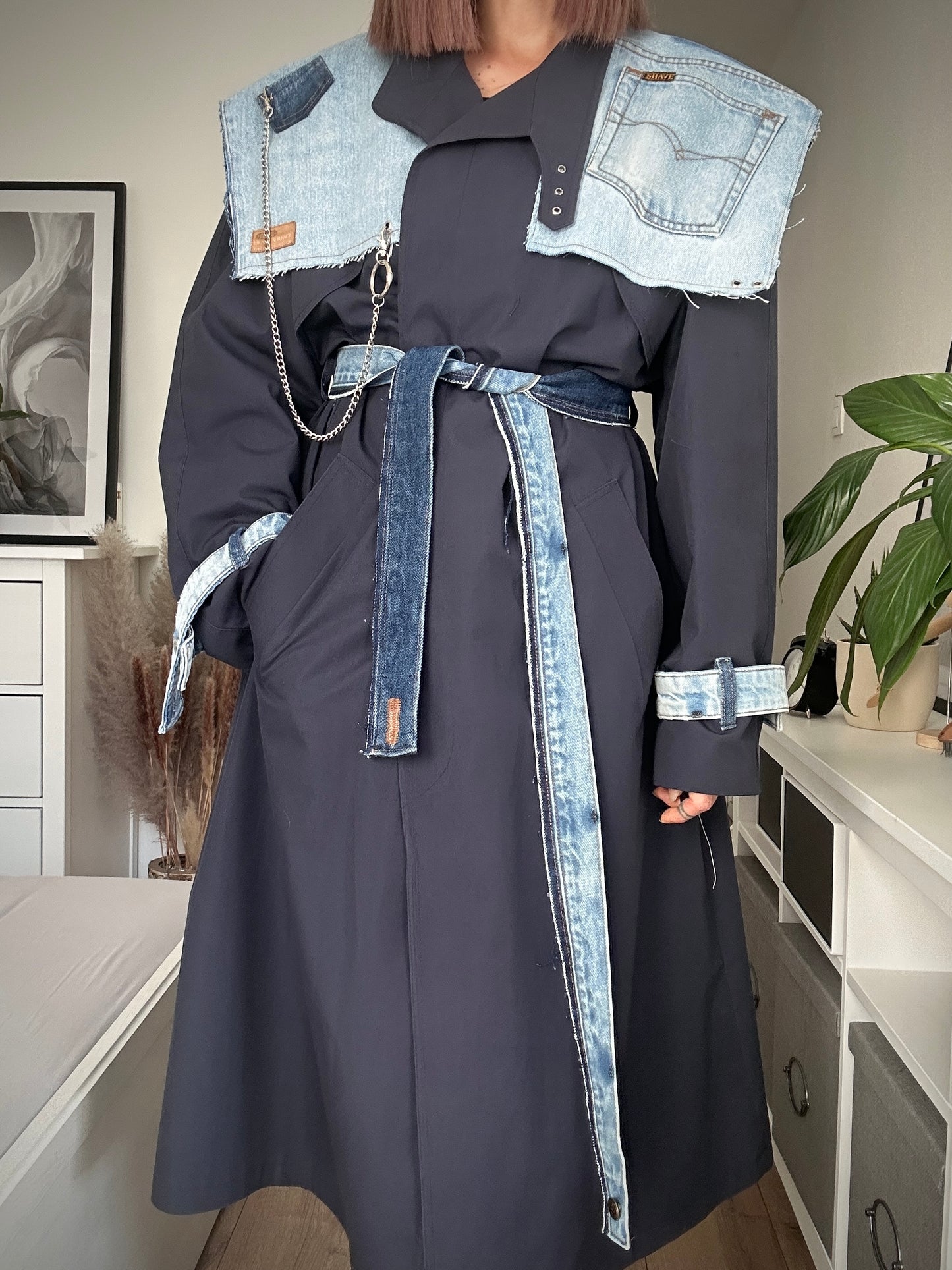 Upcycled trenchcoat DENIM UNDERGROUND