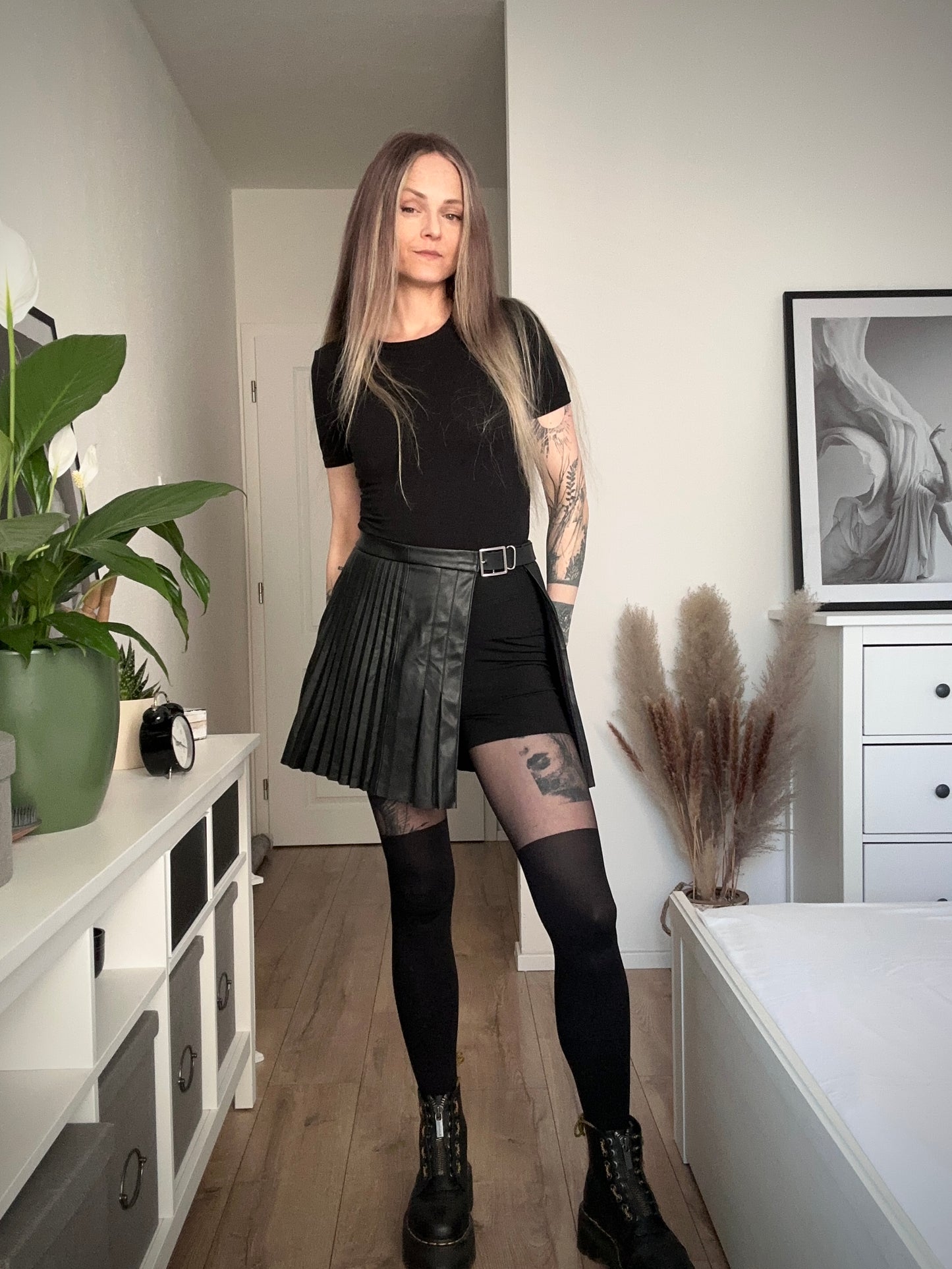 Upcycled skirt cover MIDNIGHT BLACK
