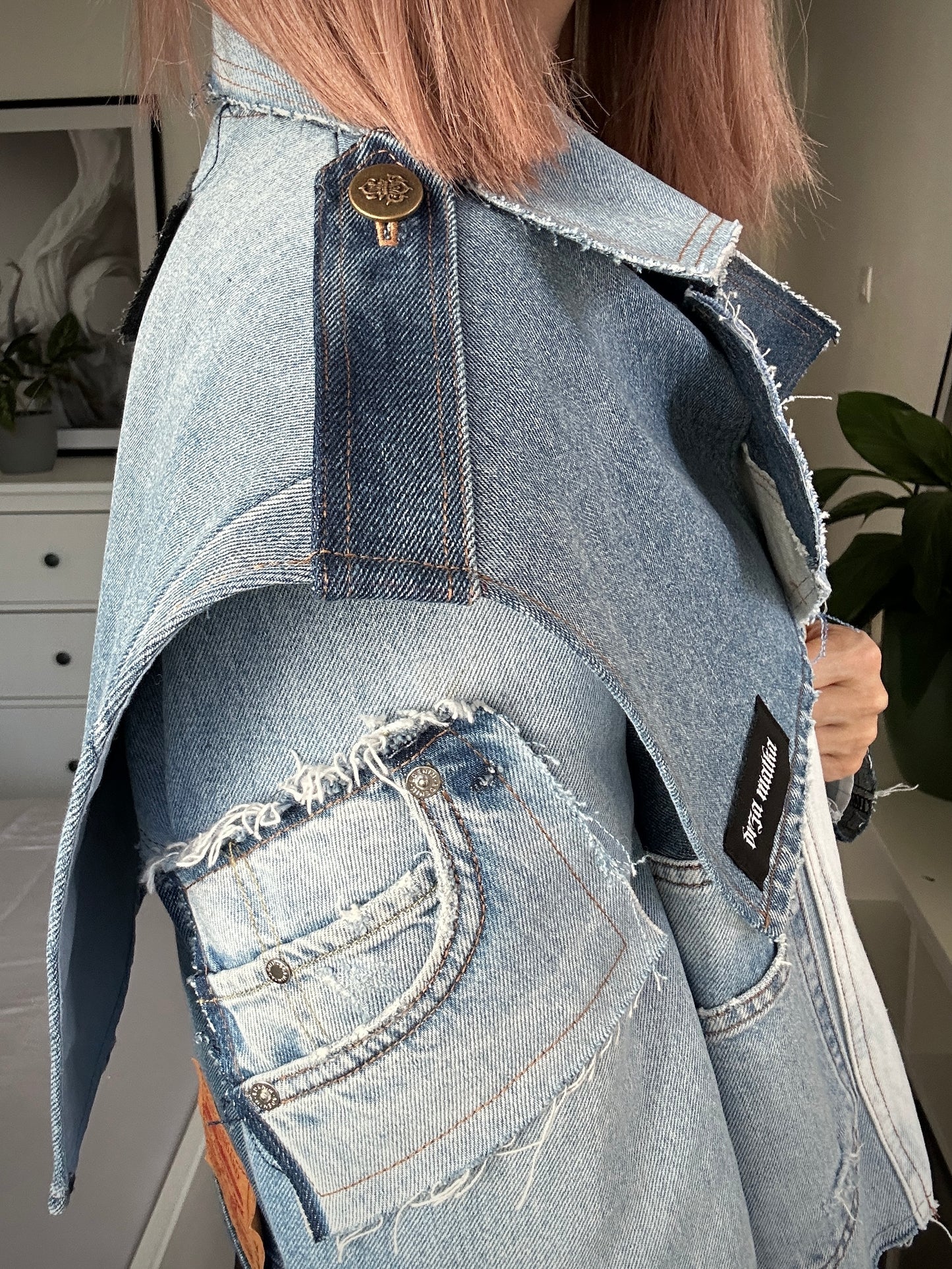 Upcycled trenchcoat PATCHWORK PUNK - cropp