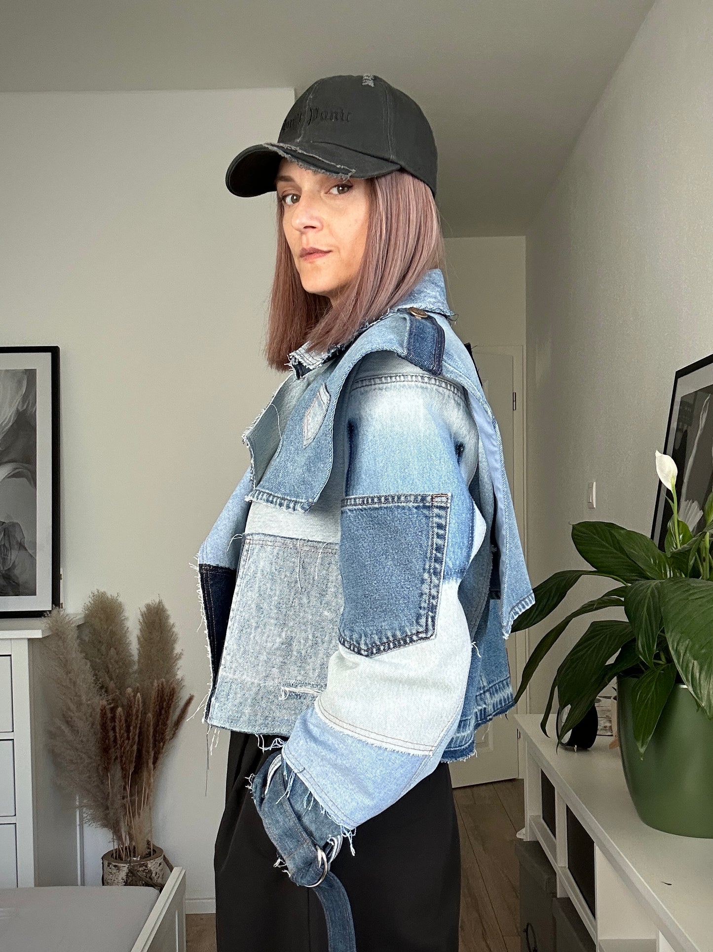 Upcycled trenchcoat PATCHWORK PUNK - cropp