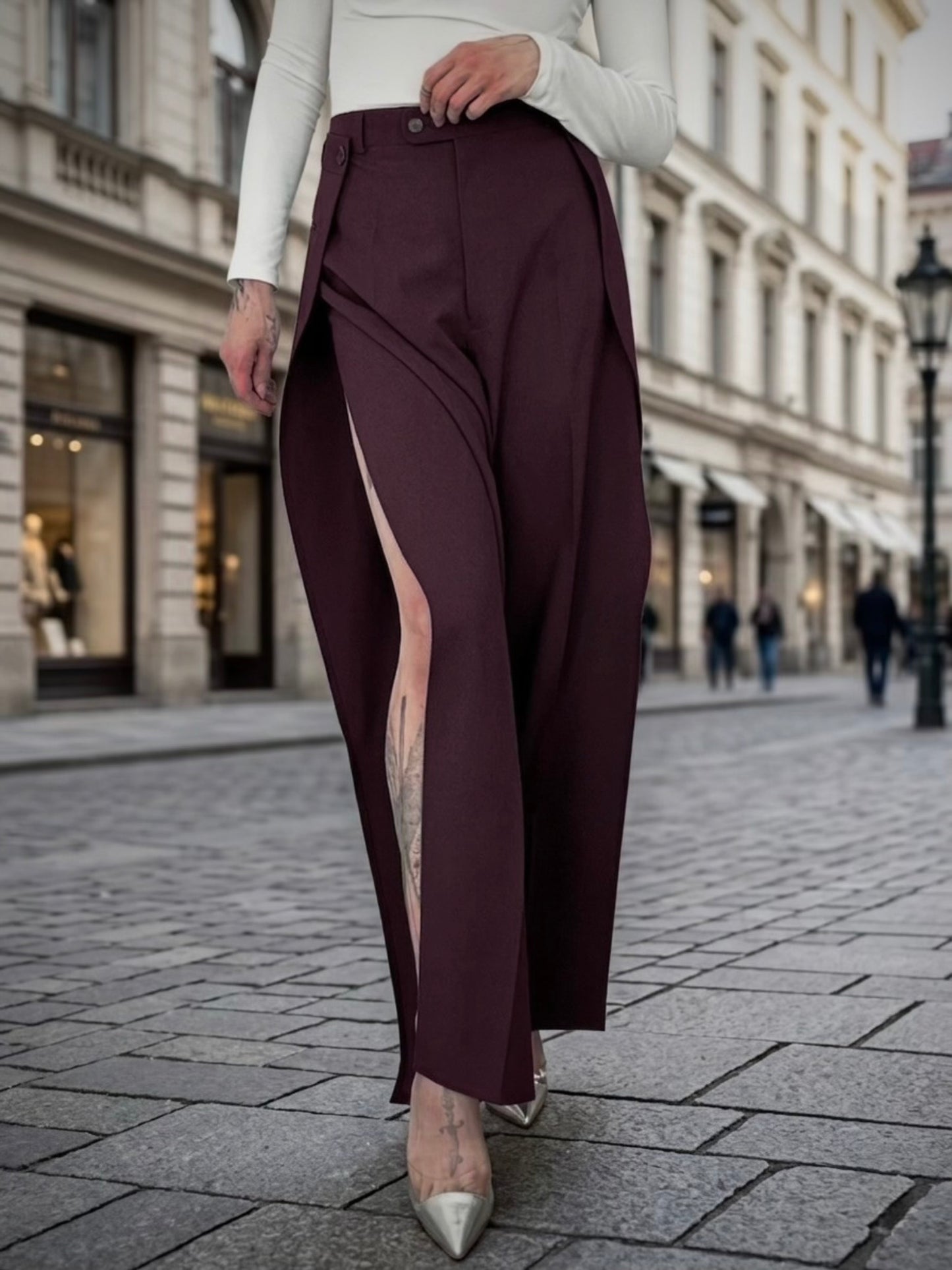 Upcycled pants PLUM BEAST