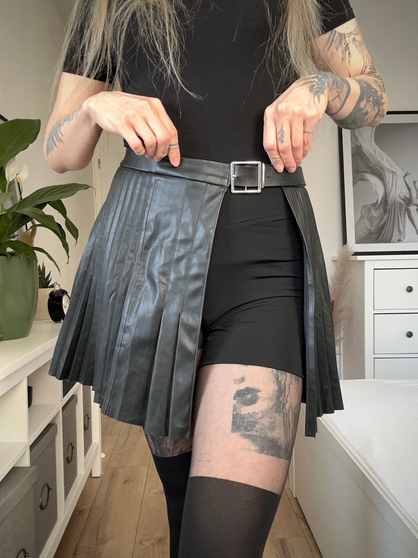 Upcycled skirt cover MIDNIGHT BLACK