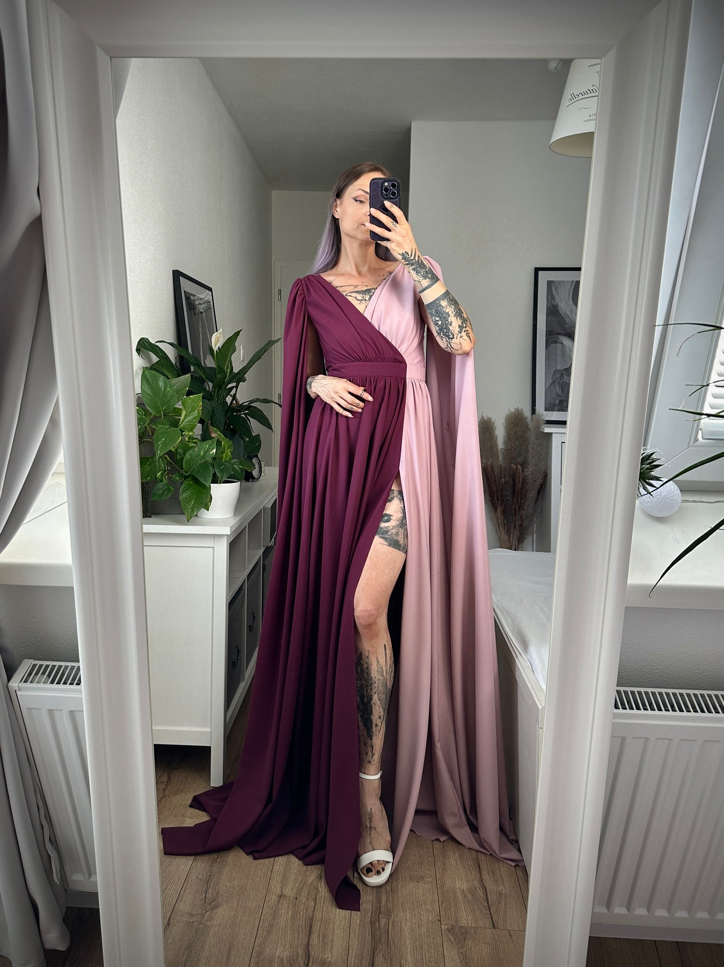 Spoločenské šaty SEREENA two-tone