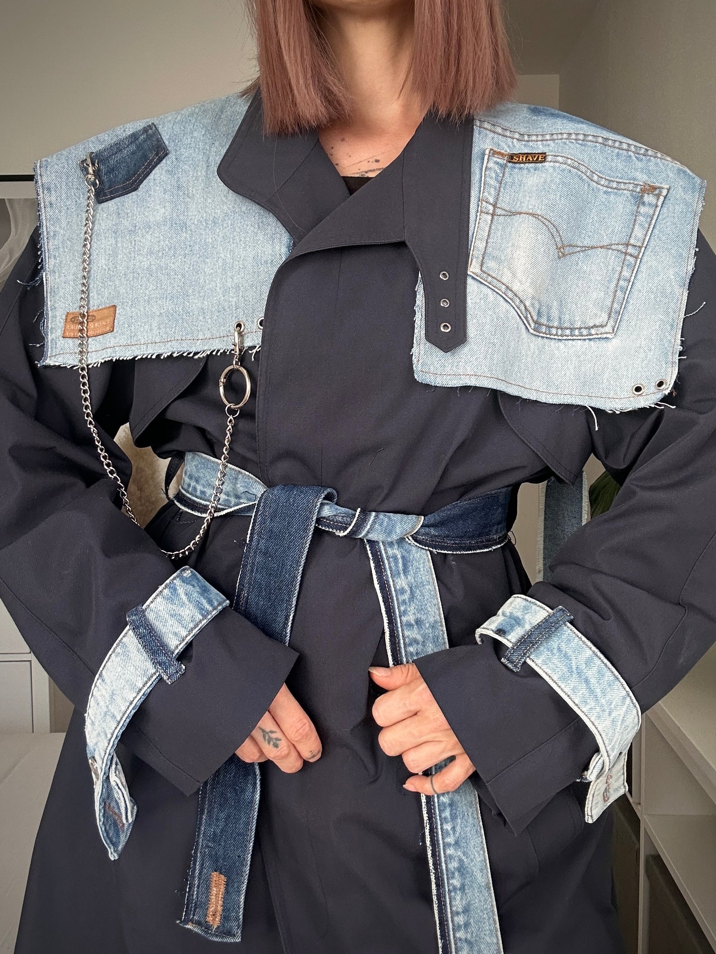 Upcycled trenchcoat DENIM UNDERGROUND
