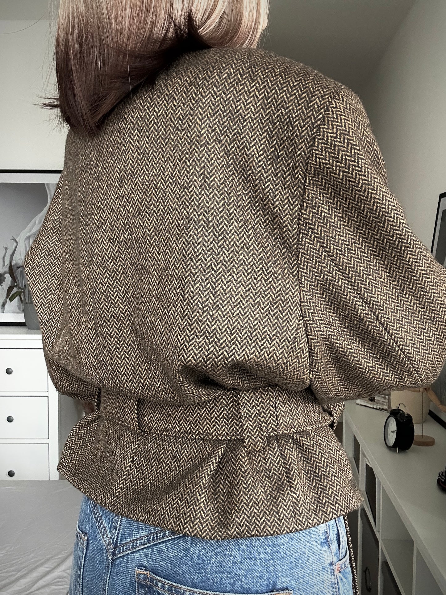 Upcycled coat RENEWAL brown