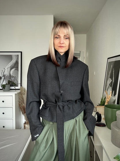 Upcycled coat RENEWAL antracit
