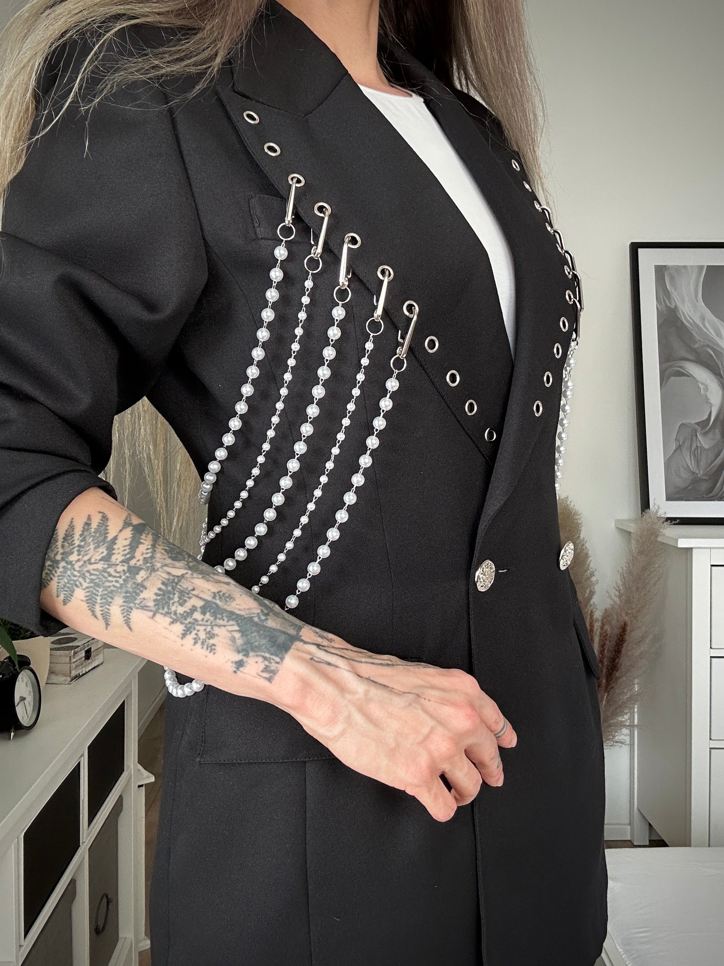 Upcycled blazer PEARL INFINITY