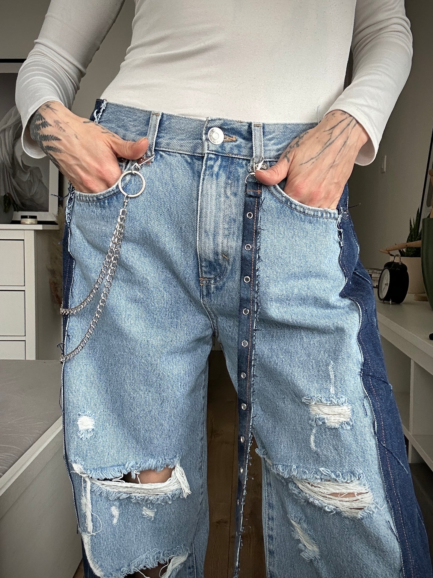 Upcycled jeans DENIM COMA chain