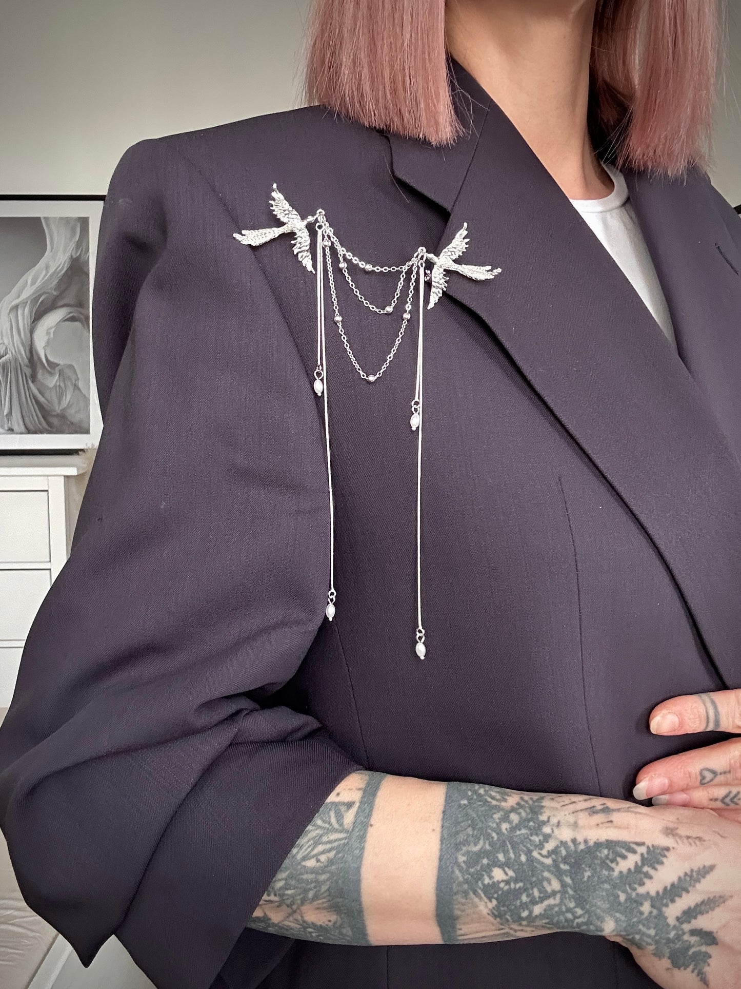 Upcycled blazer MINIMALIST ICON purple