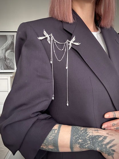 Upcycled blazer MINIMALIST ICON purple