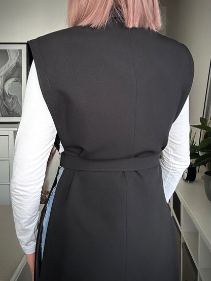 Upcycled vest TAINTED LOVE black