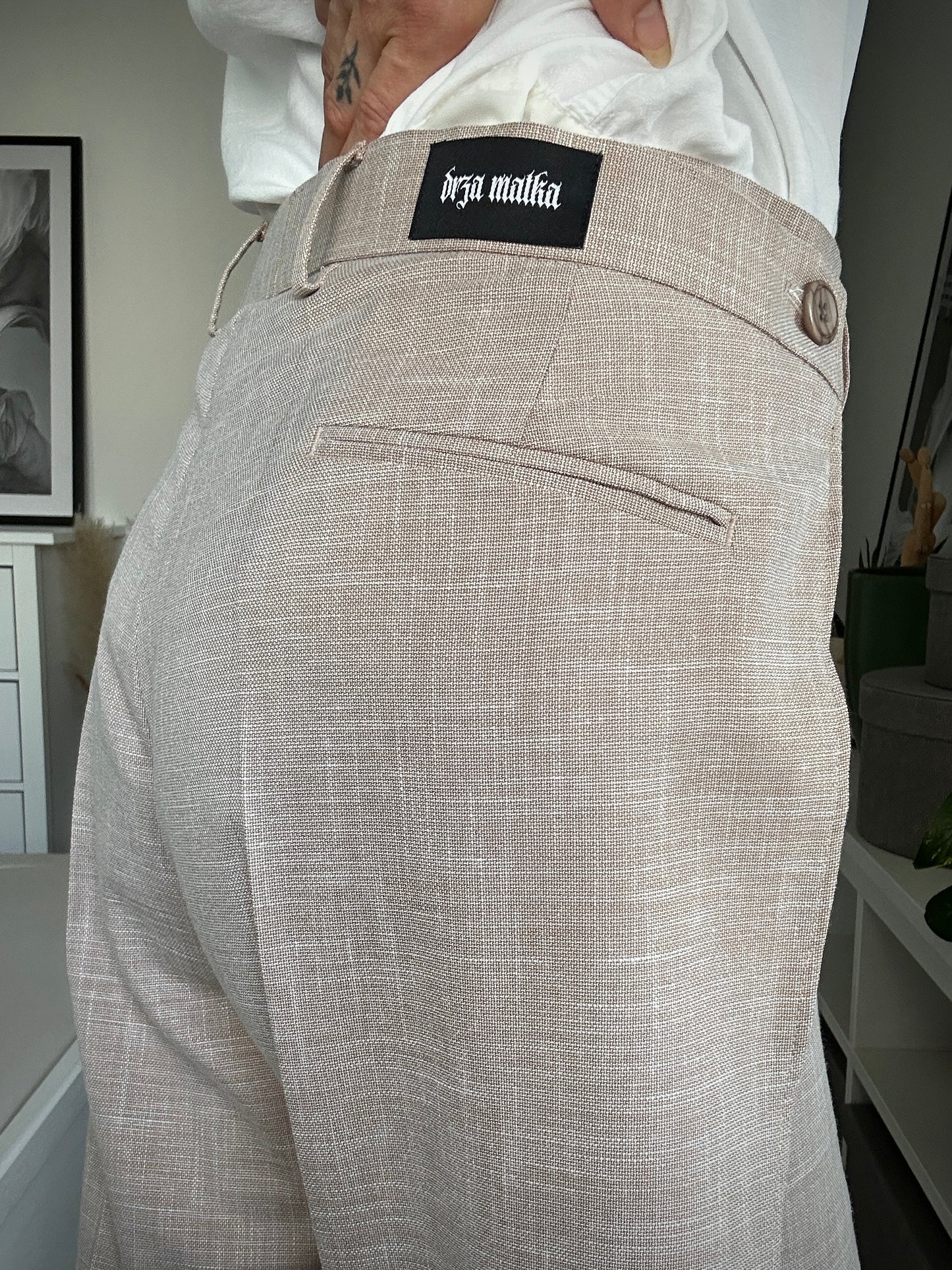 Upcycled pants BEIGE BEAST