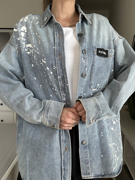 Upcycled denim jacket LOVERS
