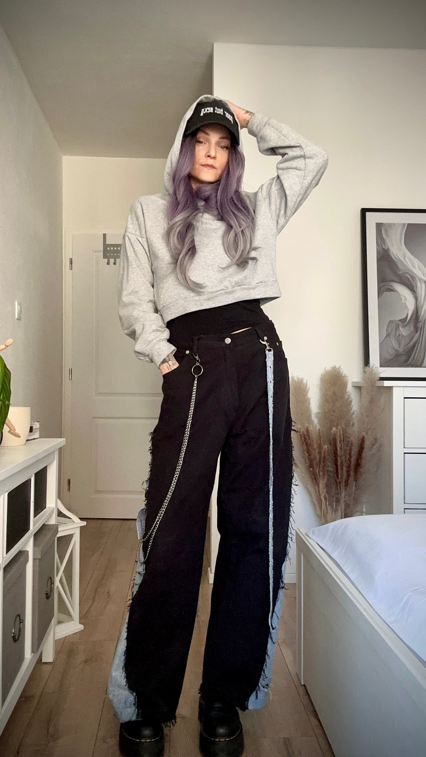Upcycled jeans COMA BLACK