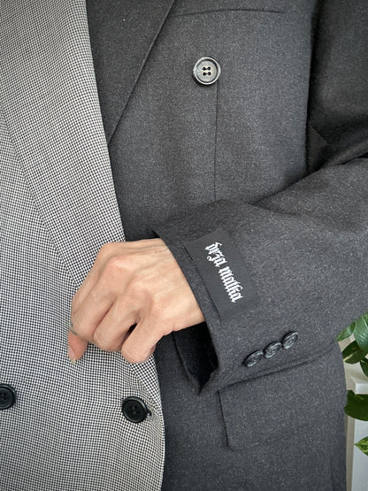 Upcycled blazer DUALITY black-houndstooth