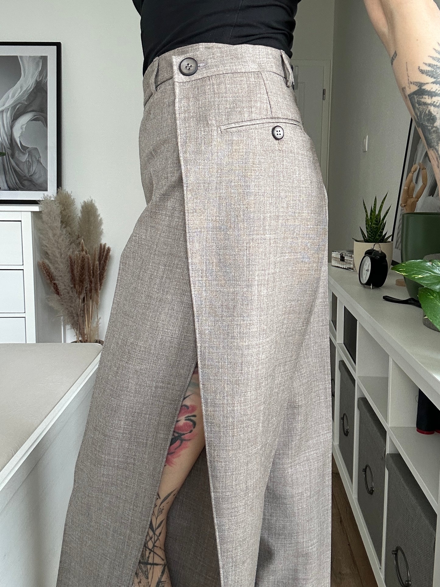 Upcycled pants BEIGE BEAST