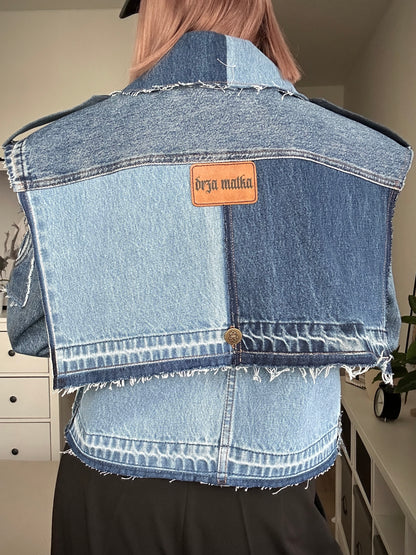 Upcycled trenchcoat PATCHWORK PUNK - cropp