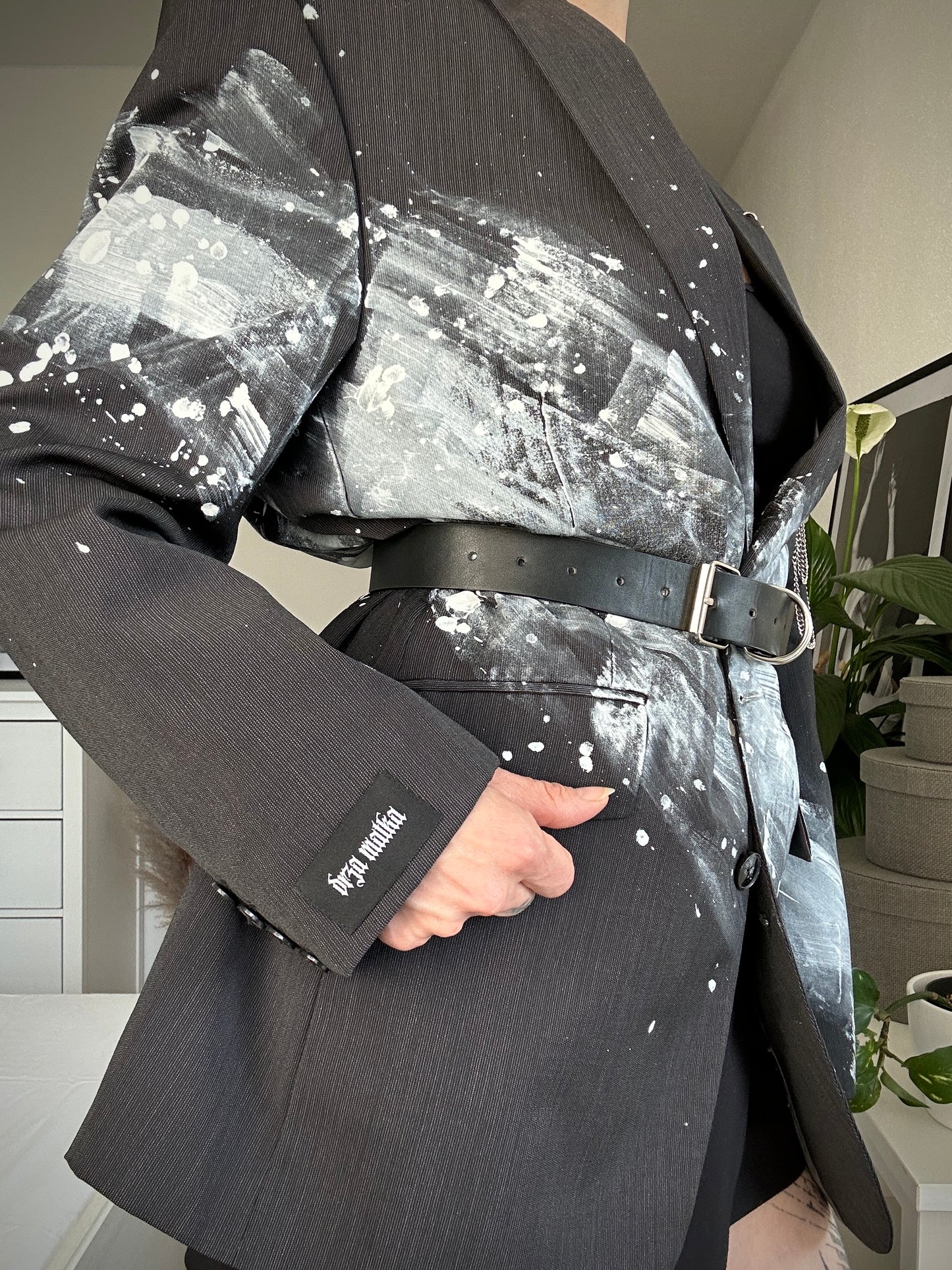 Upcycled blazer COMA WHITE