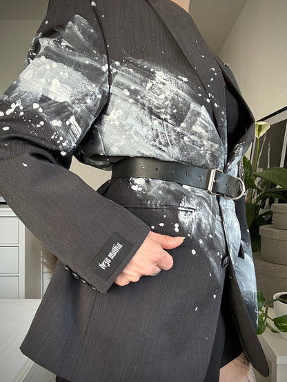 Upcycled blazer COMA WHITE
