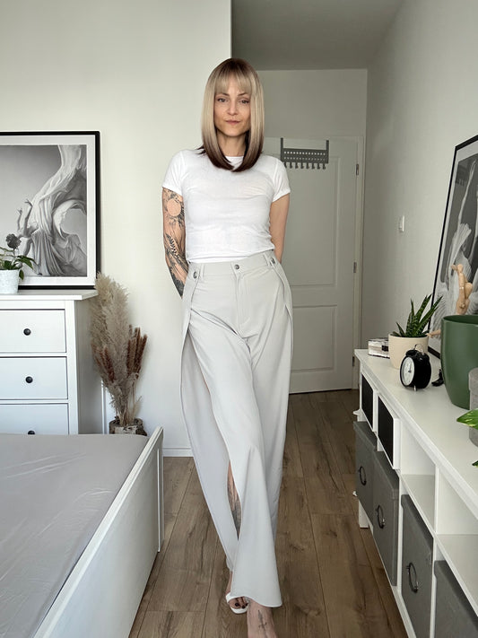 Upcycled pants LIGHT GREY BEAST