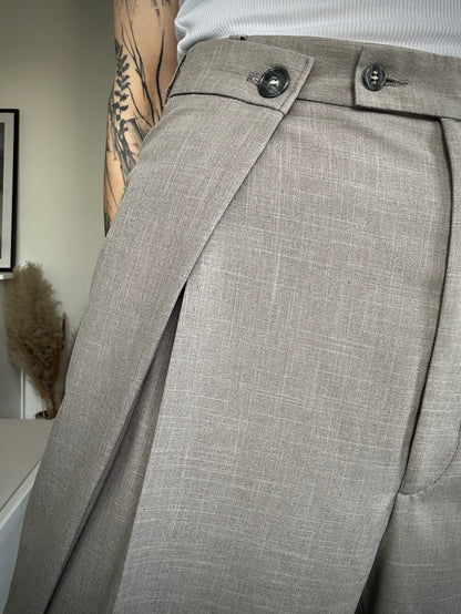 Upcycled pants HEARTBEAT greige