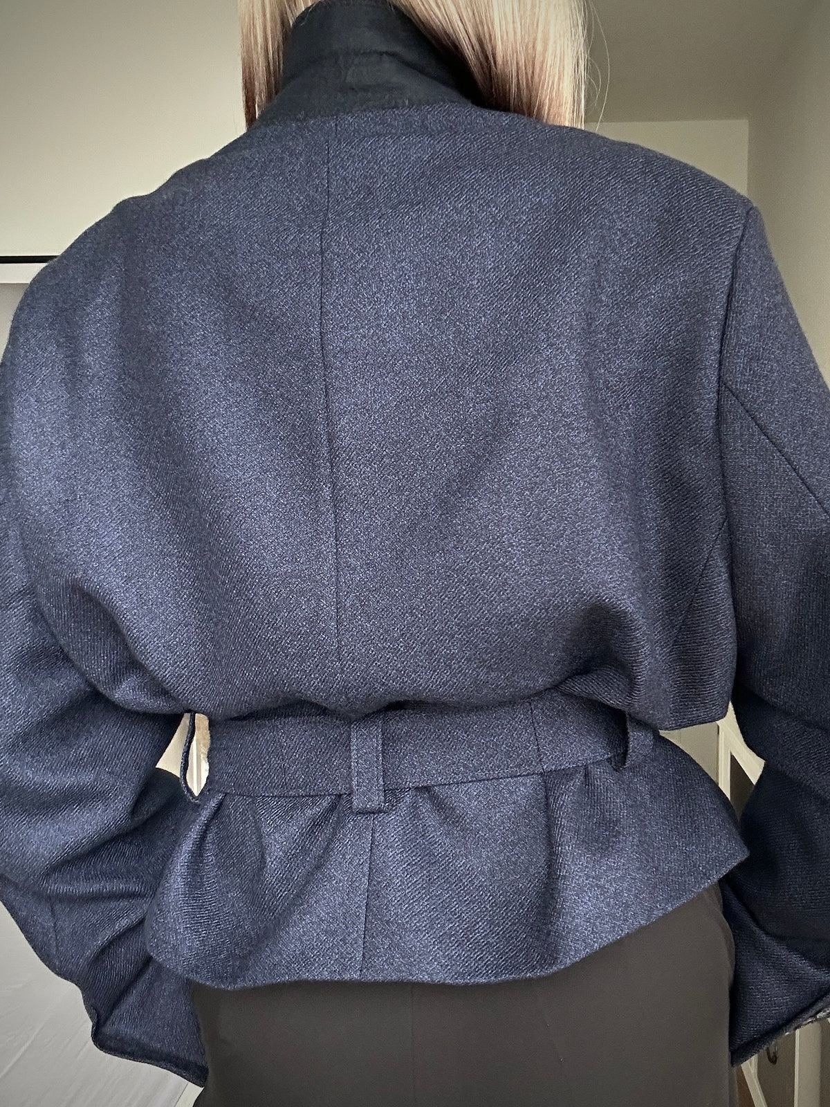 Upcycled coat RENEWAL blue