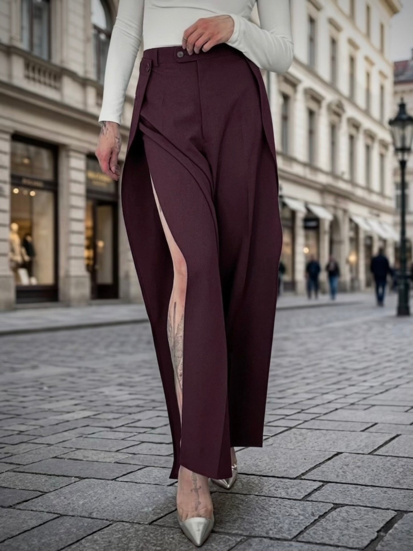 Upcycled pants PLUM BEAST