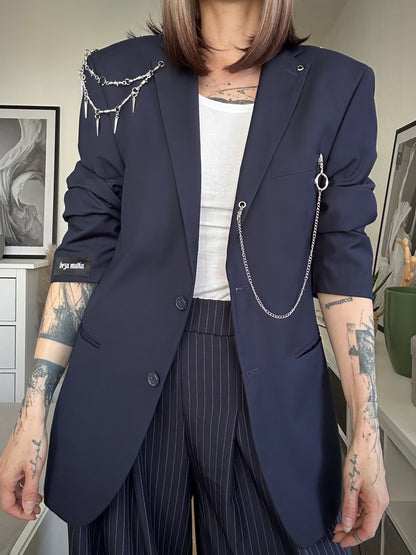Upcycled blazer PUNK DOGMA black