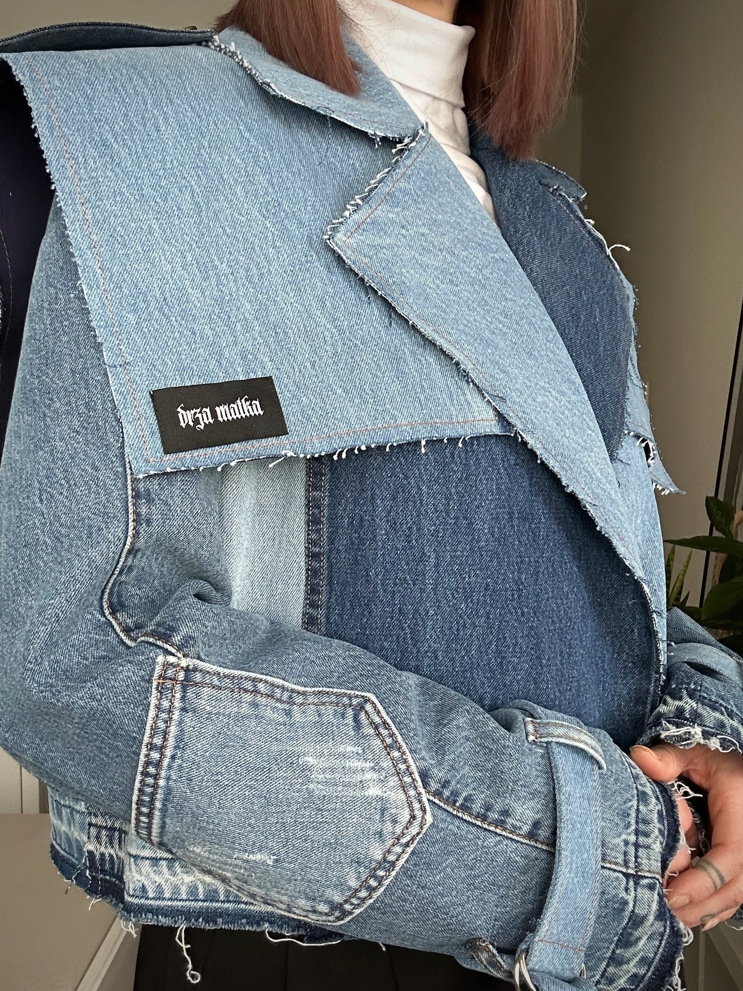 Upcycled trenchcoat PATCHWORK PUNK - cropp