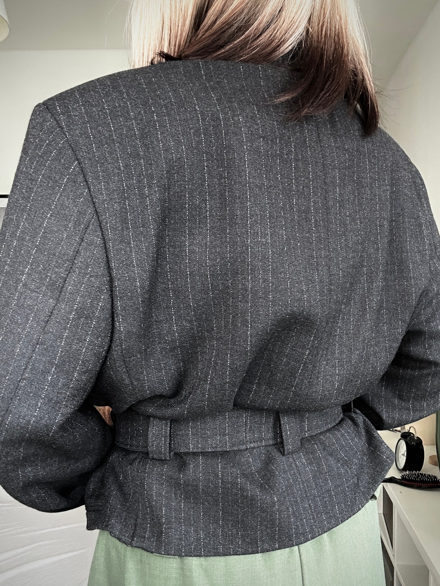 Upcycled coat RENEWAL antracit