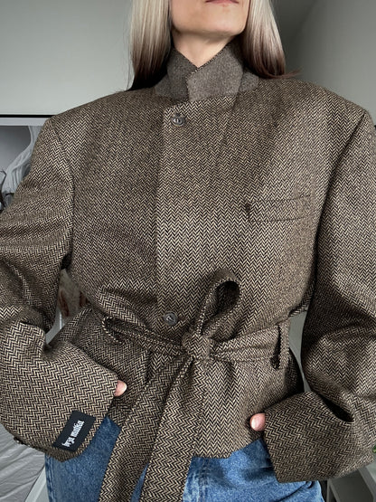 Upcycled coat RENEWAL brown