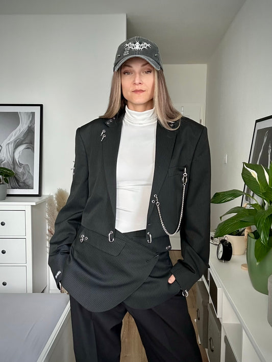 Upcycled blazer + skirt cover MECHANICAL ANIMAL