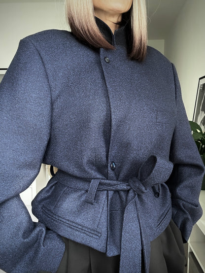Upcycled coat RENEWAL blue
