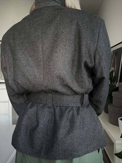 Upcycled coat RENEWAL antracit