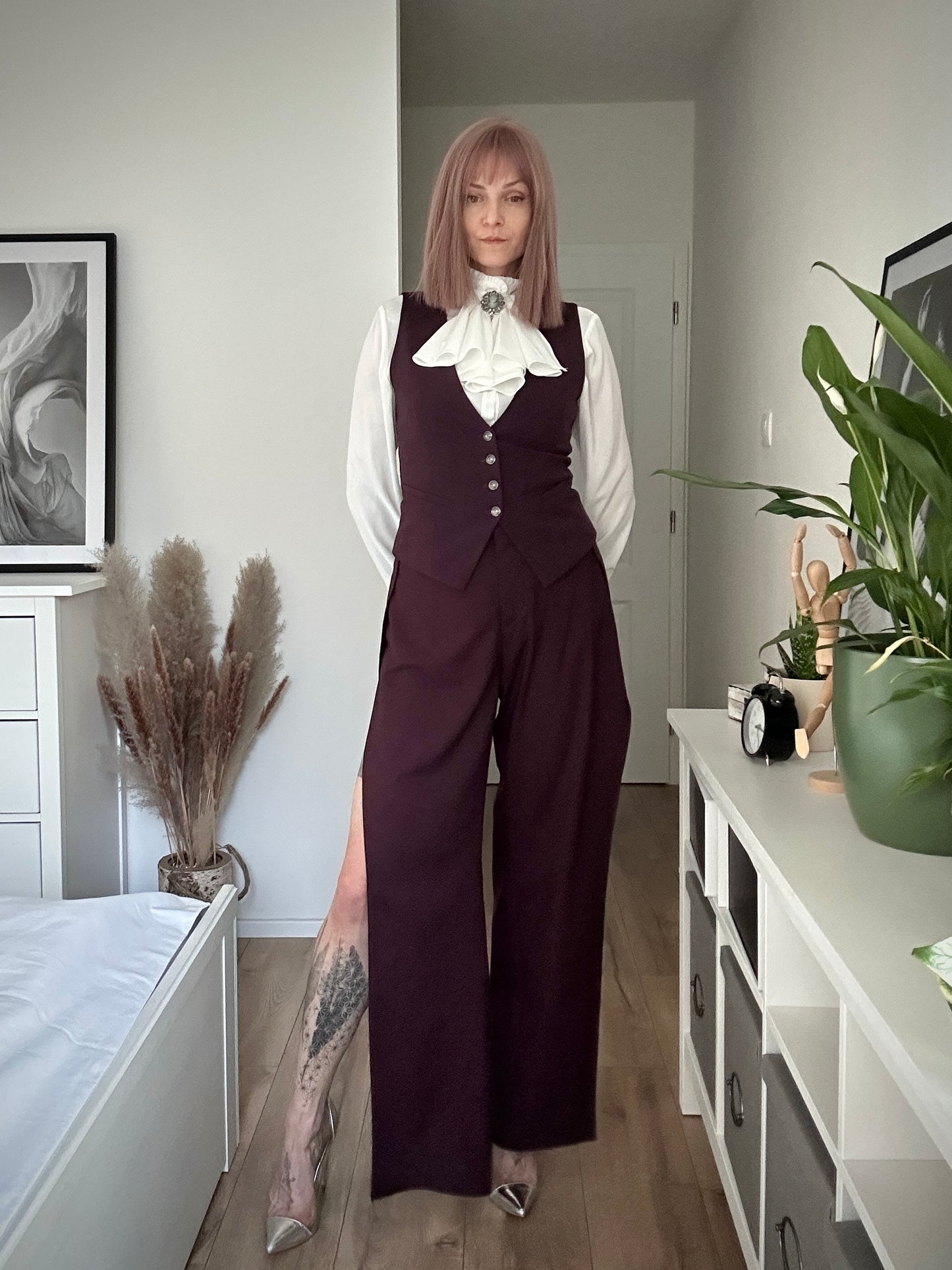 Women’s pants + vest PURPLE DOVE