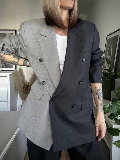 Upcycled blazer DUALITY black-houndstooth