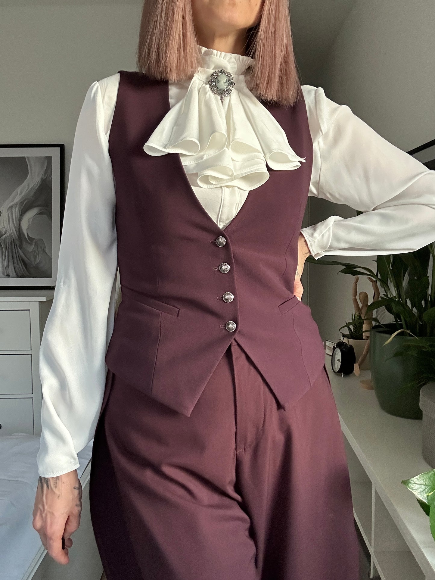 Women’s pants + vest PURPLE DOVE