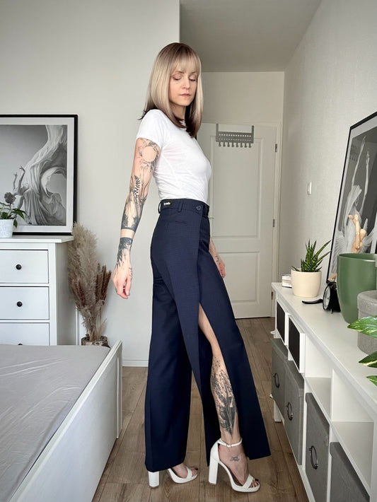 Upcycled pants ROYAL BLUE BEAST