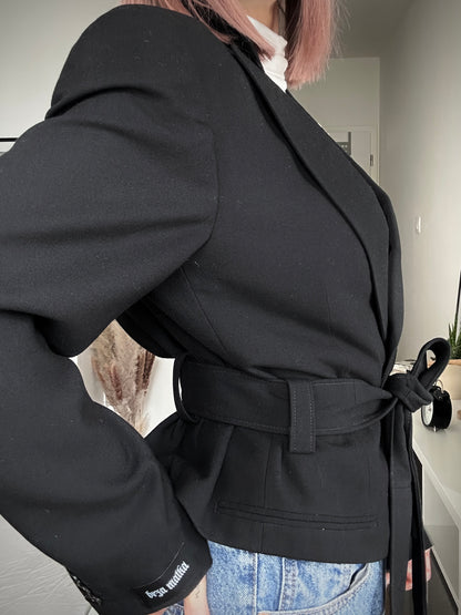 Upcycled coat RENEWAL black