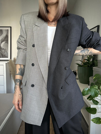 Upcycled blazer DUALITY black-houndstooth