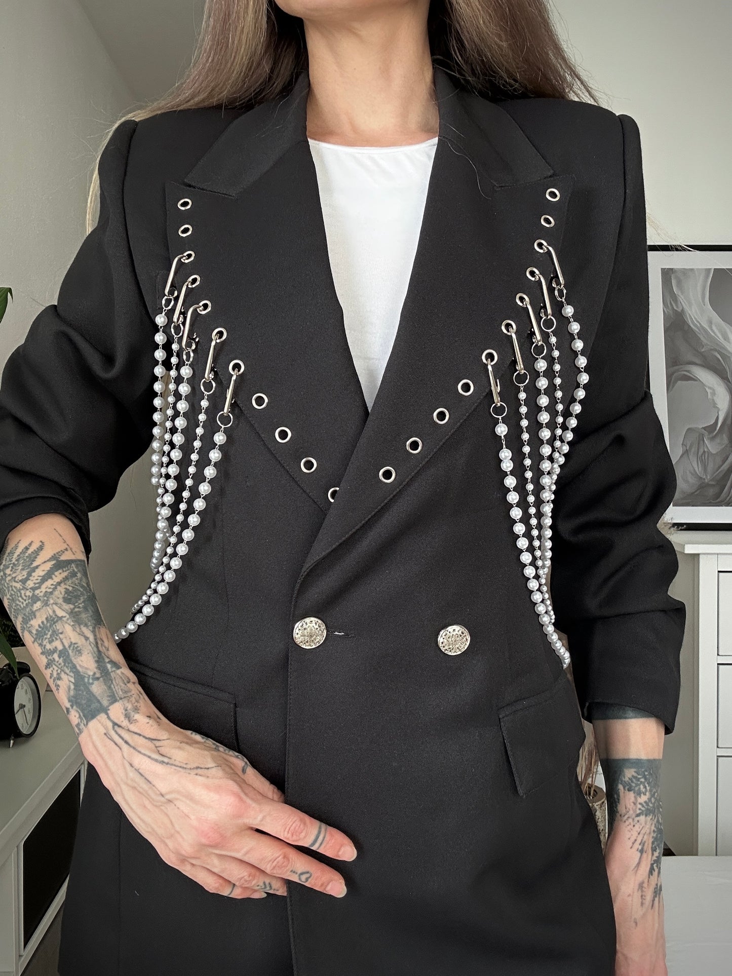 Upcycled blazer PEARL INFINITY