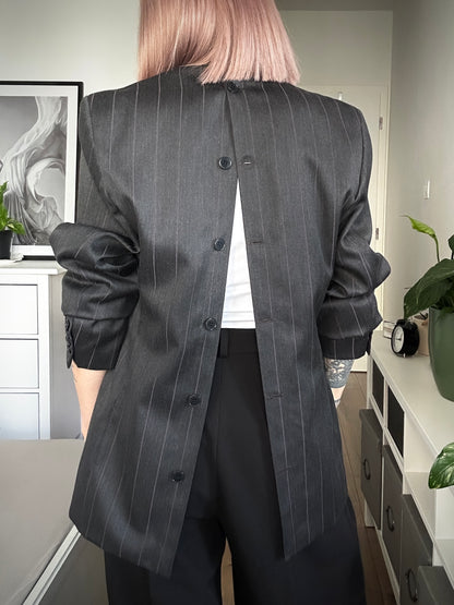 Upcycled blazer MINIMALIST ICON plum brown