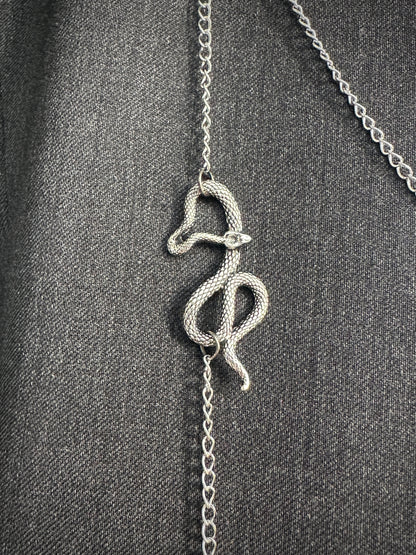 Upcycled blazer DARK WIDOW grey snake