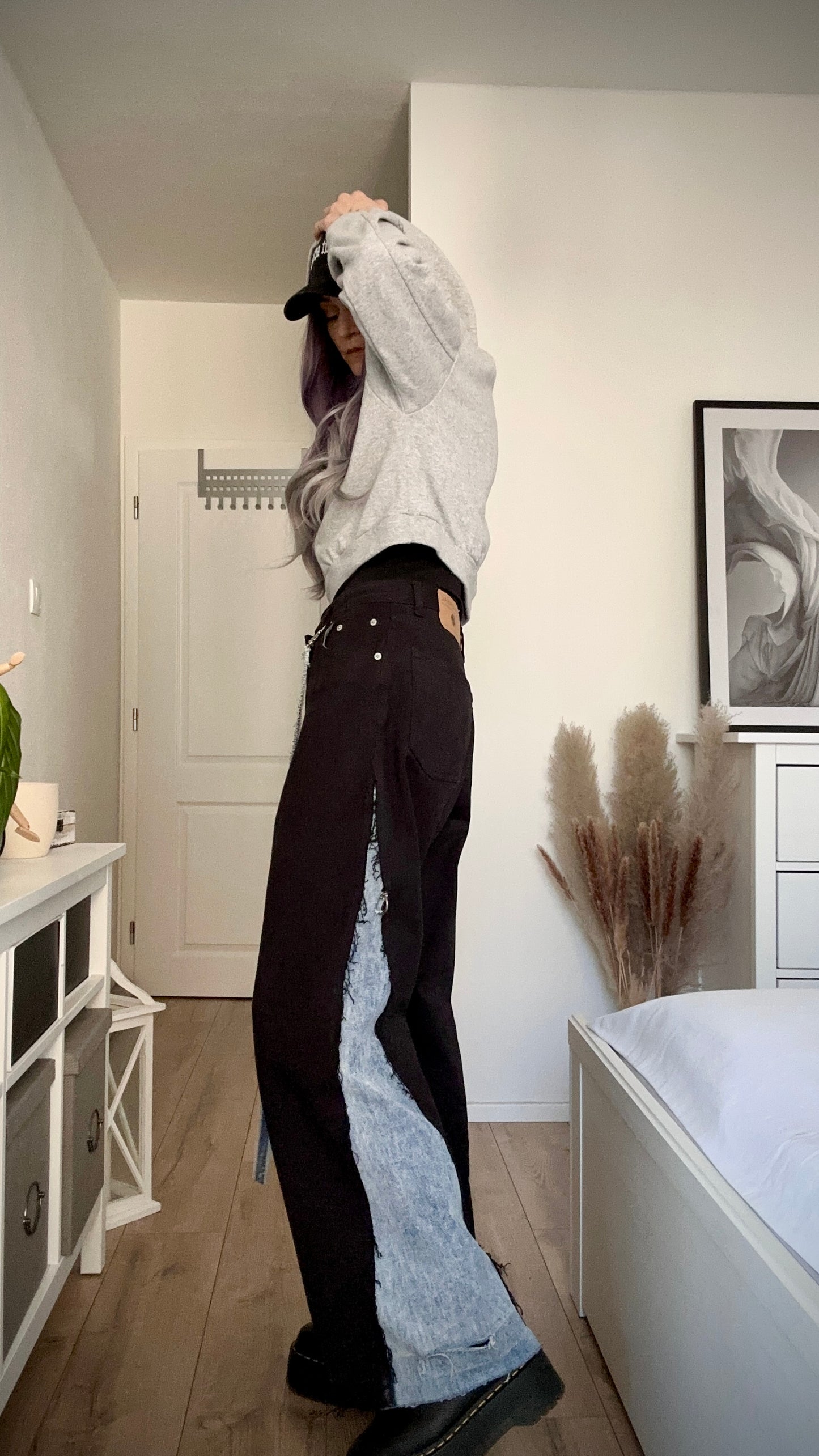 Upcycled jeans COMA BLACK
