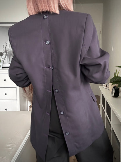 Upcycled blazer MINIMALIST ICON purple