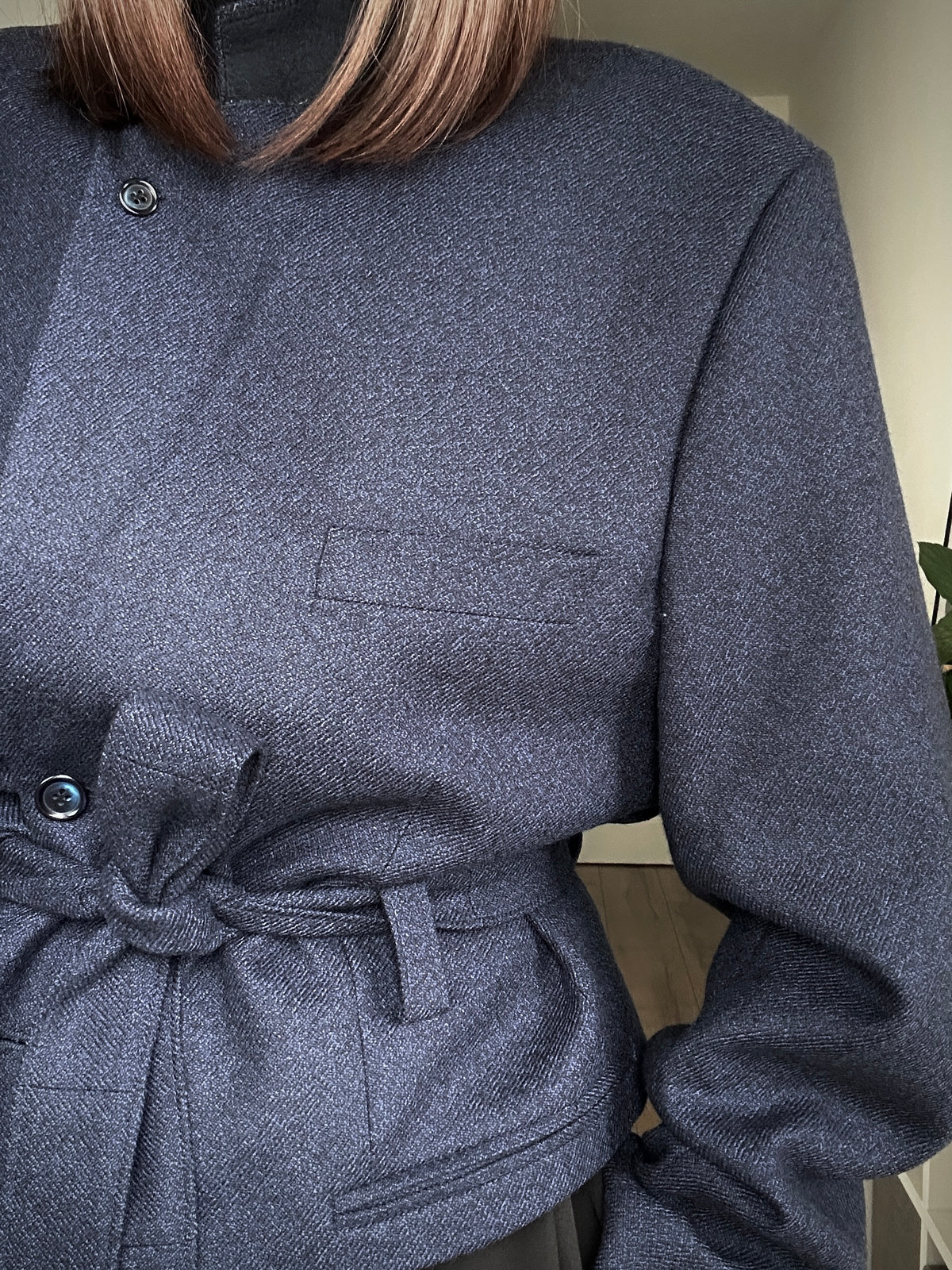 Upcycled coat RENEWAL blue
