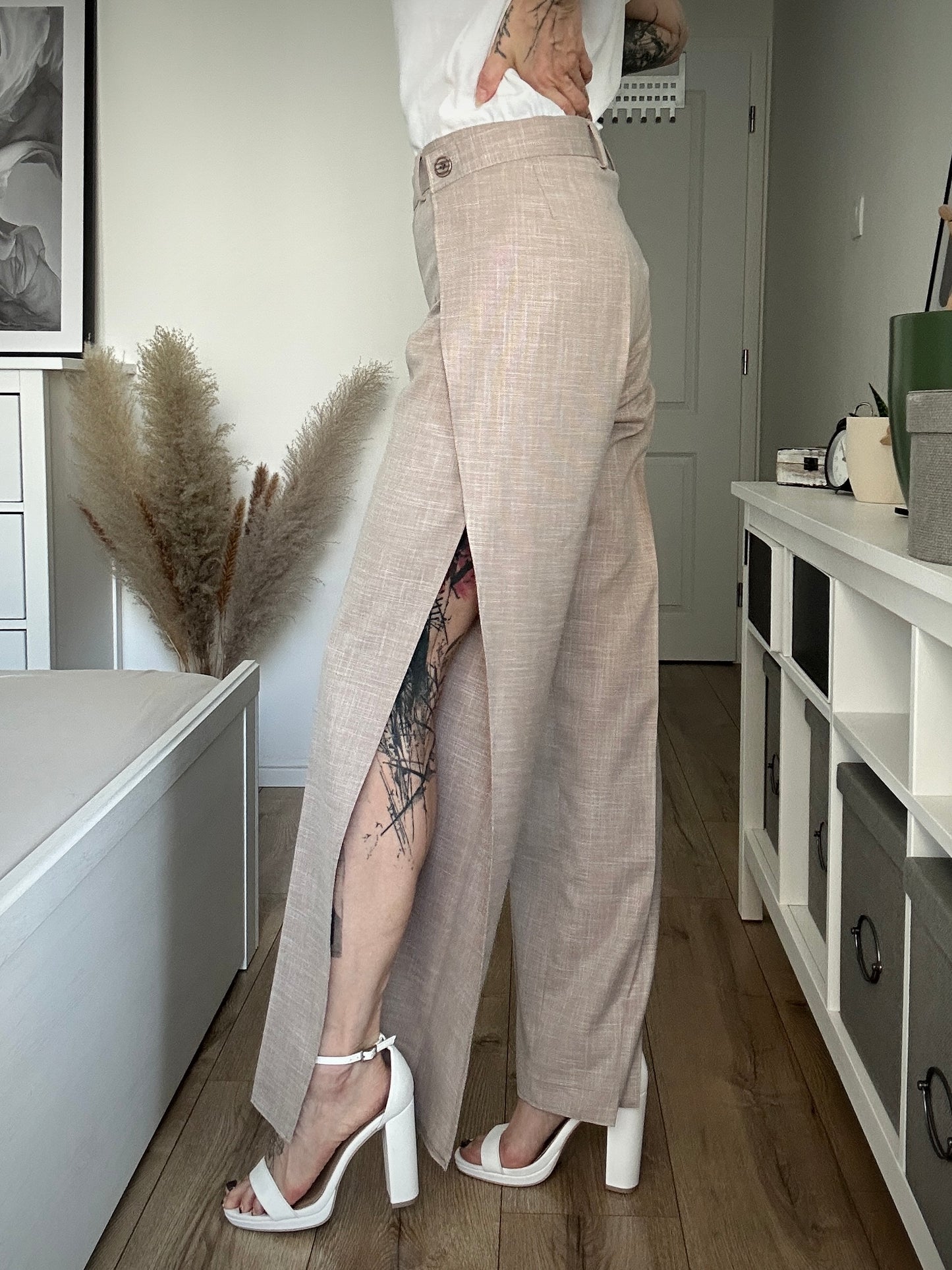 Upcycled pants BEIGE BEAST