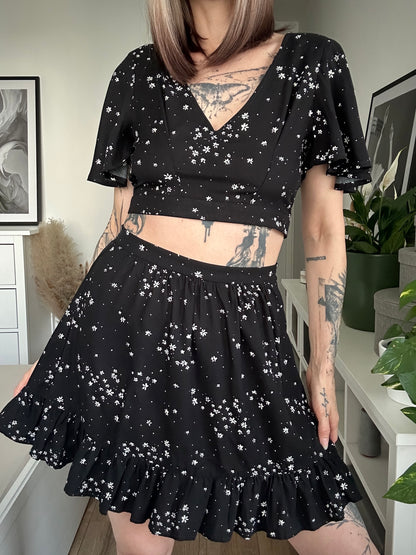 Upcycled coord set BLACK MEADOW