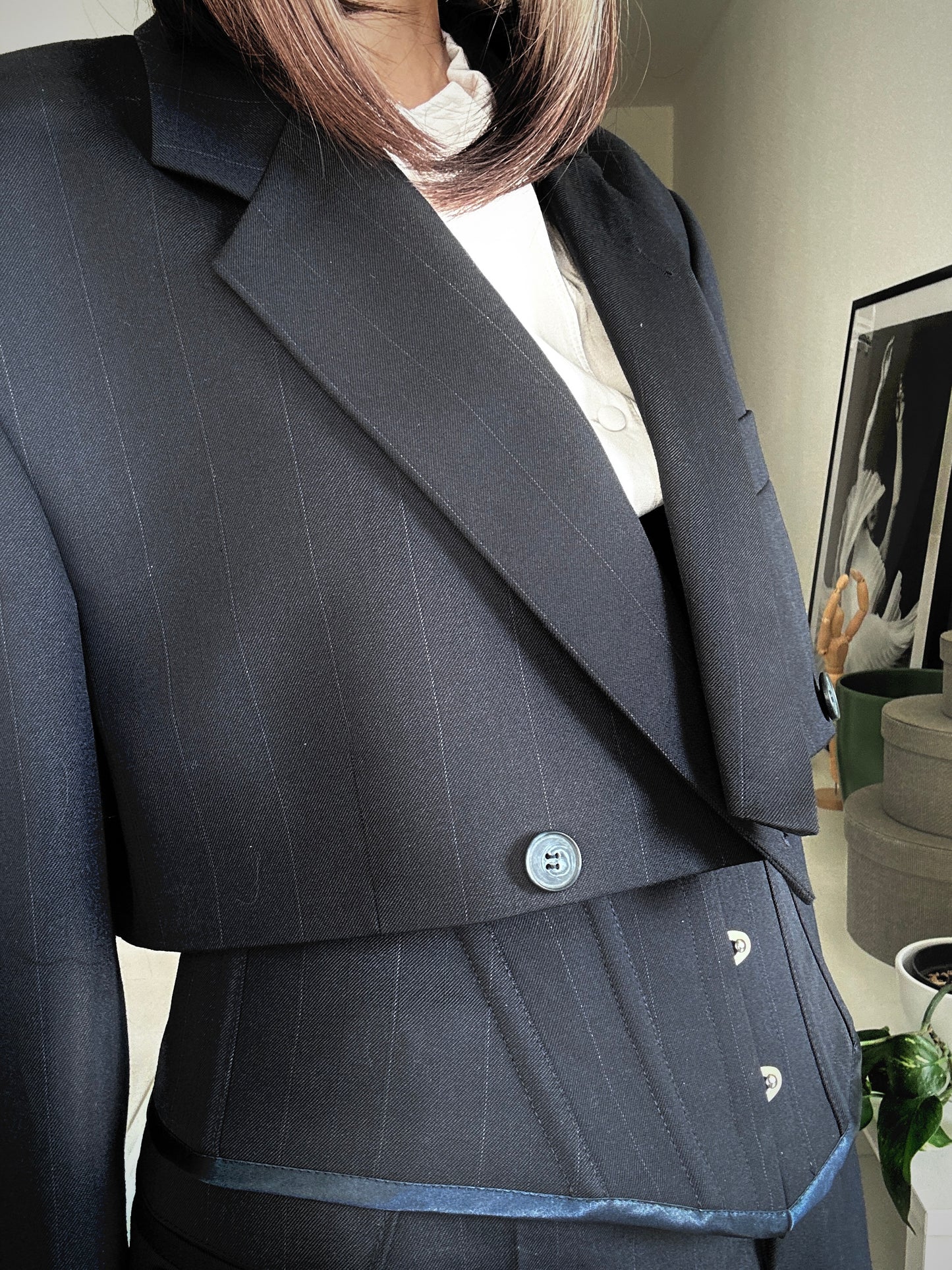Upcycled suit BLUE BEAST