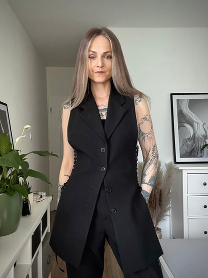 Upcycled blazer/vest ZIPPER DRESSCODE